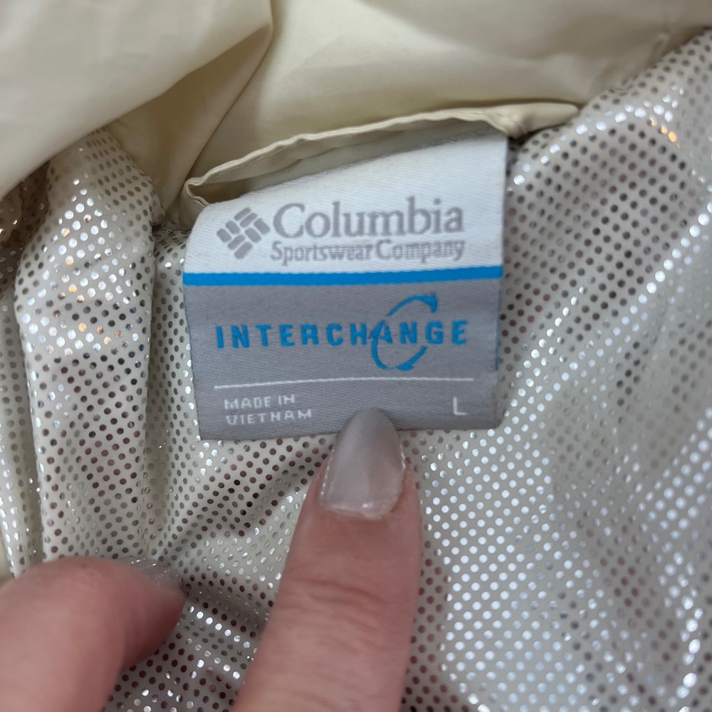 Columbia Interchange Women's Red Insulated Hooded Winter Jacket Size L - Picture 4 of 6